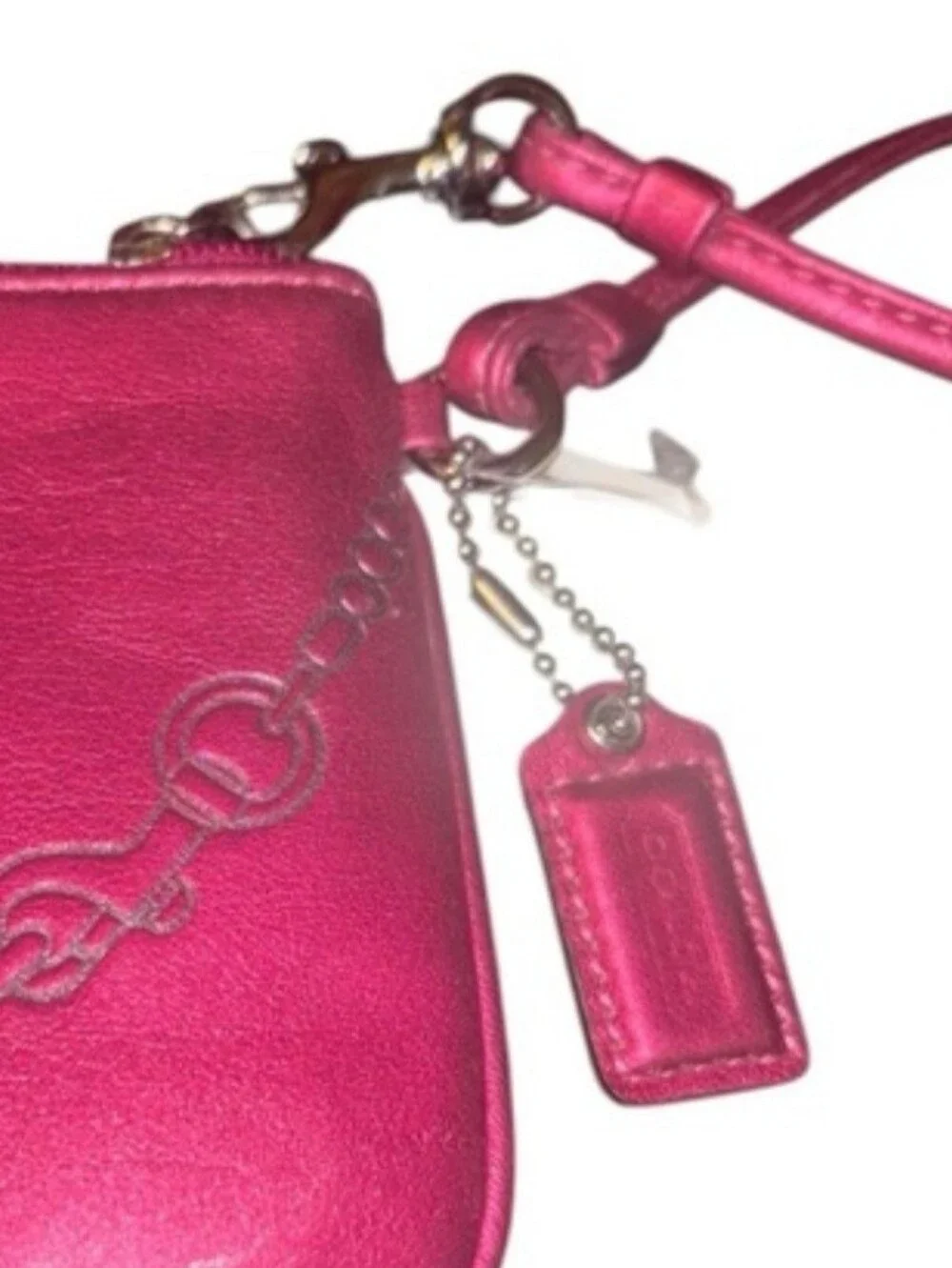 Coach Raspberry Wristlet With Hangtag, NWT, 6